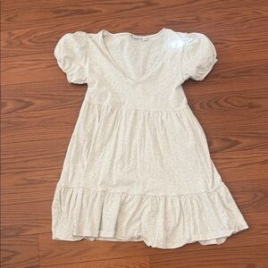 Charming light grey everyday Dress